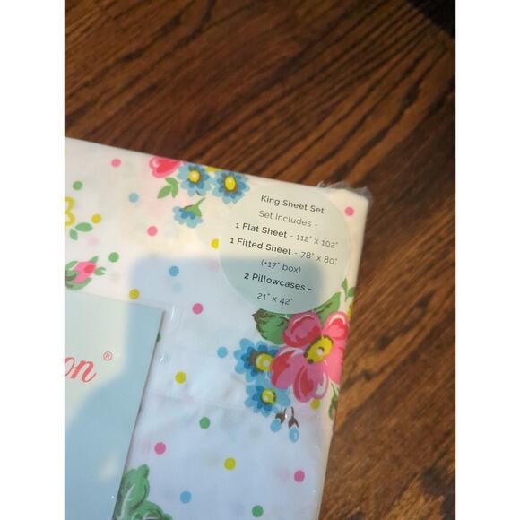 Cath Kidston Floral Bunches King Size Sheet Set - Picture 2 of 4
